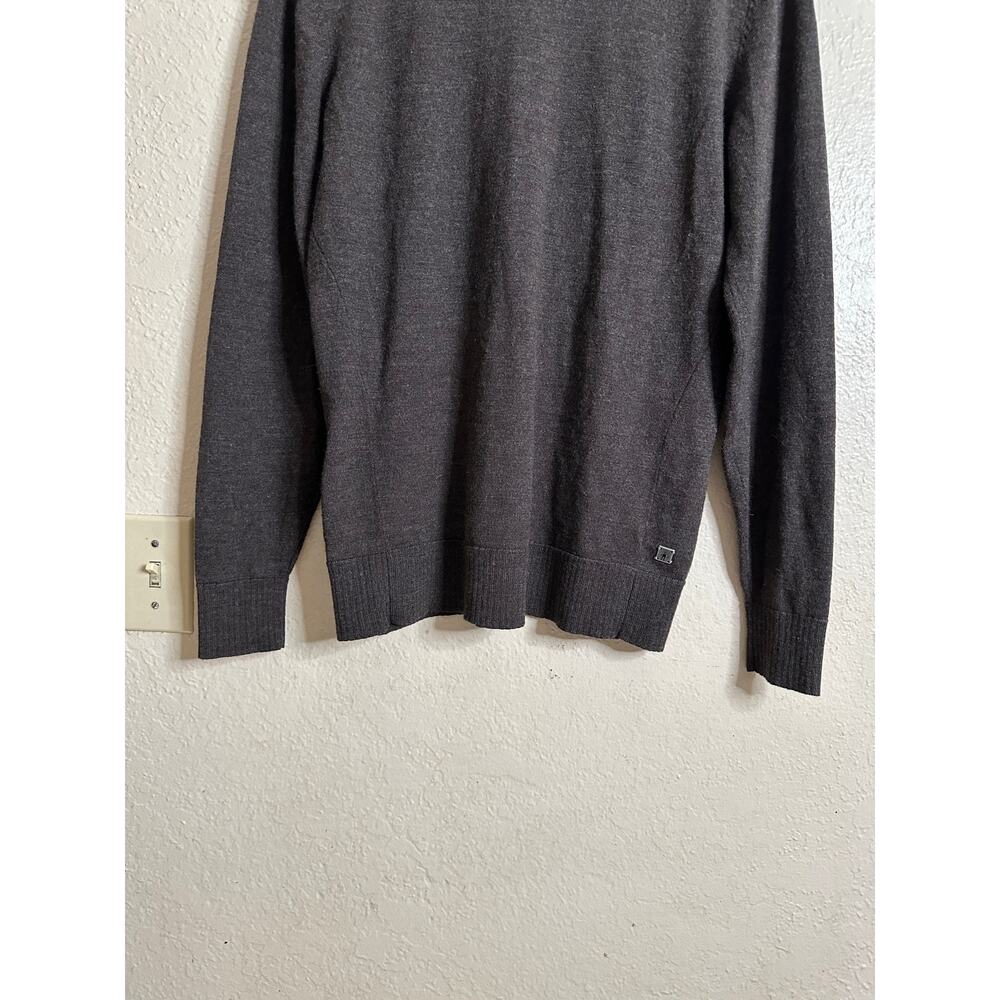 Smartwool Riva Ridge Crewneck Sweater Merino Wool Gray Mens M - Picture 5 of 12